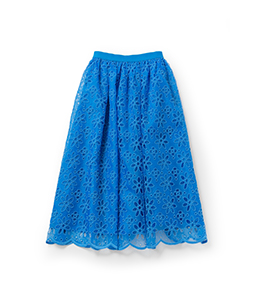 Flower sheer lace tutu skirt 