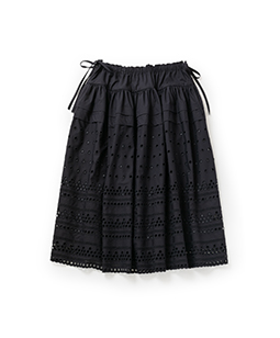 Teardrop lace fluffy skirt