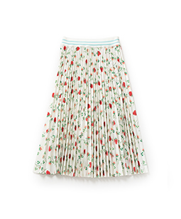 Fortune garden flare pleats skirt