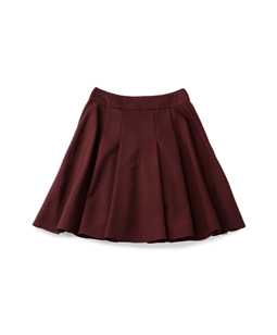 Worsted gabardine mini skirt