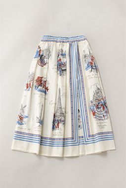 Bonjour Paris wrapped skirt