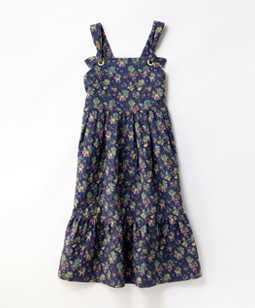 FOREST DELIGHTS matelassé dress