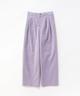 Cotton velveteen baggy pants