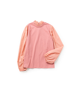 Puffy sleeve pullover