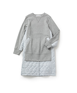 Fleece･Spring quilt sweat dress