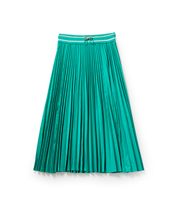 Micro taffeta flare pleats skirt