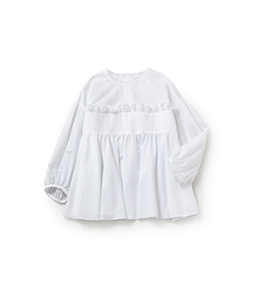 Puffy sleeve tunic blouse