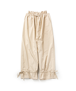 Micro taffeta drawstring pants