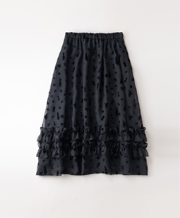 Queen Alice frill-trim skirt