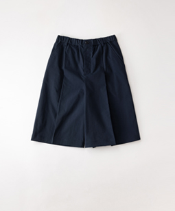 Tuck pleats culotte pants