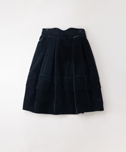 Cotton velvet crown skirt