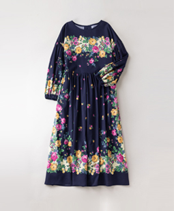 Folklore flowers gather dress