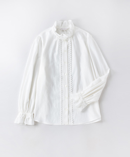 Vintage lace-trim blouse