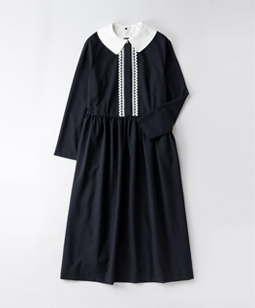 Lace-trim dormitory dress