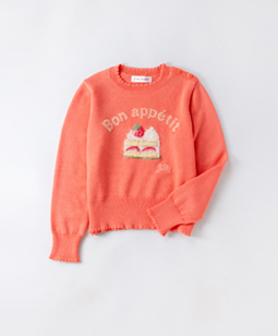 Gâteau aux fraises braided sweater