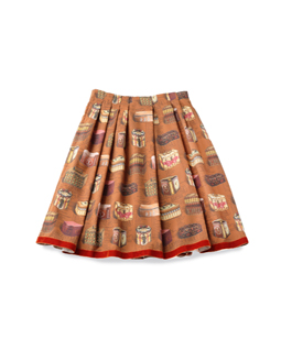 Vintage Biscuits Can random tuck skirt