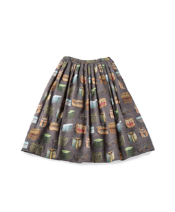 Vintage Biscuits Can long skirt 