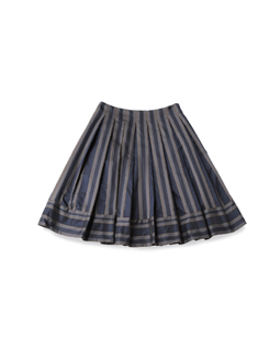 Old England stripe tuck skirt 