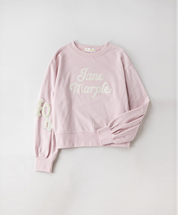 Logo embroidery sweatshirt