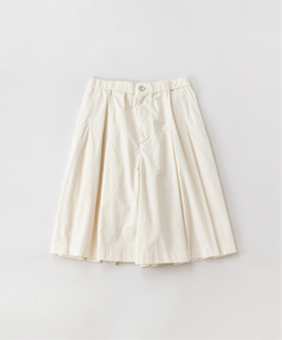 Twill typewriter culotte pants