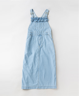 Cotton denim work skirt