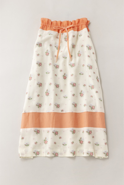 Tiny rose peasant skirt