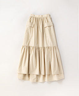 Chambray weather train skirt