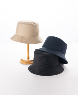 High-count chino cross bucket hat