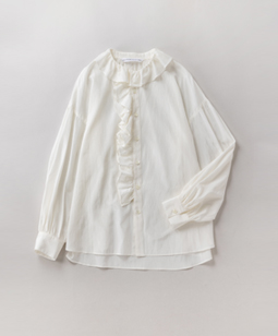 Ruffle gather frill blouse