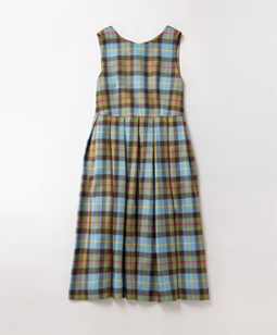 Tartan check dormitory dress