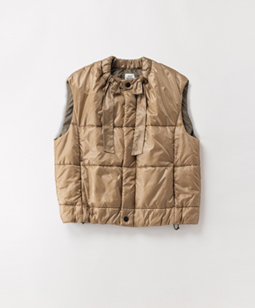 Feather-rip padding gilet