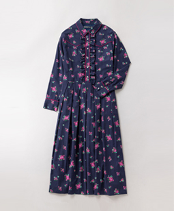 Rosy diary shirt dress