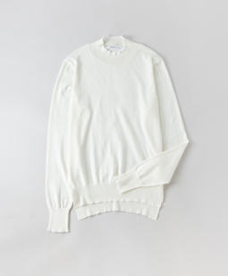 Scallop-trim sweater